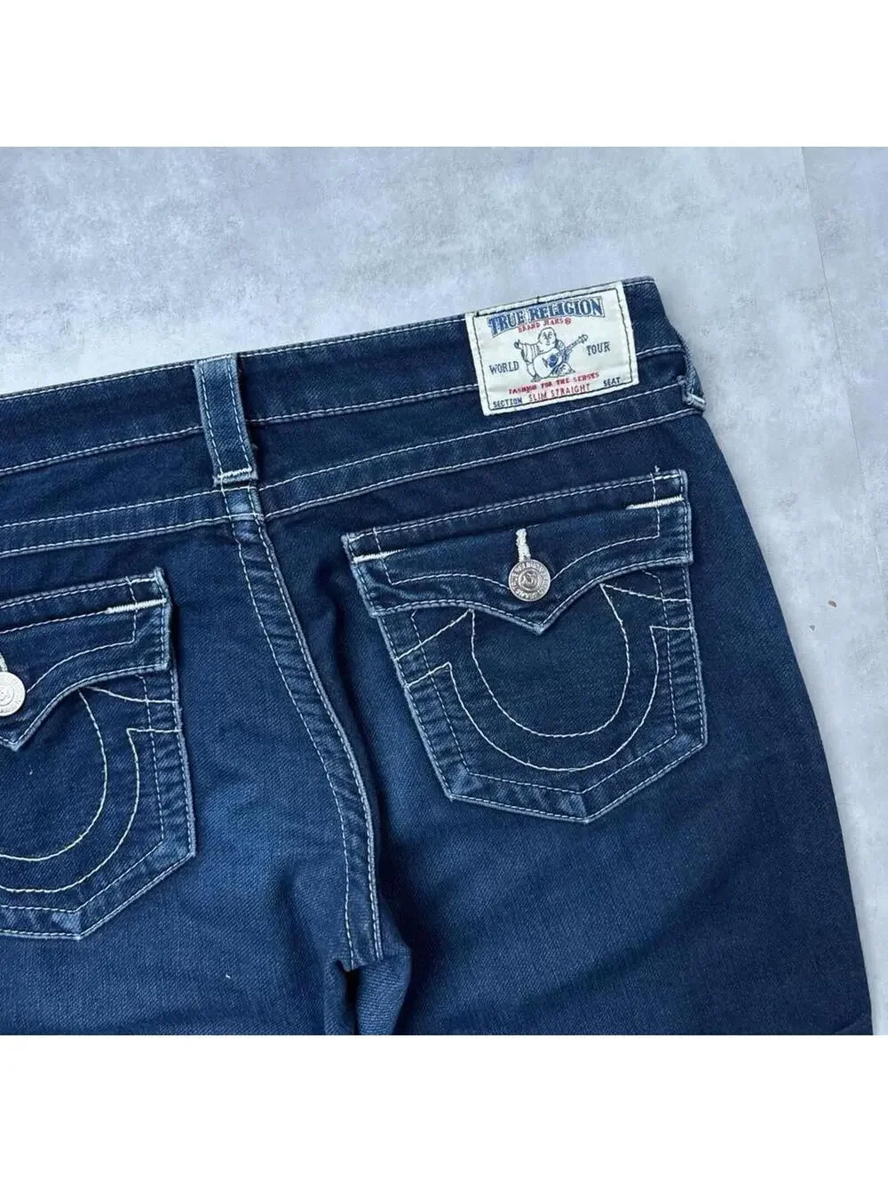 Y2K True Religion 00s Vintage Denim Slim Straight Jeans